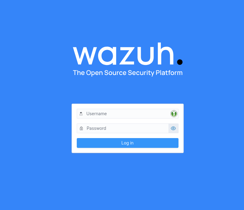 Wazuh login
