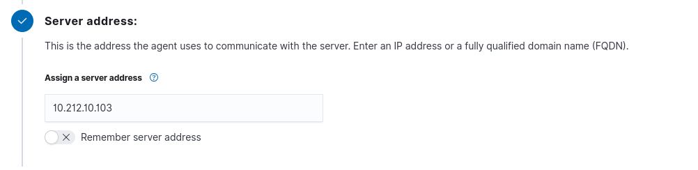 Server address for Windows